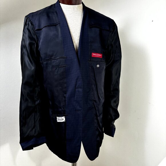 Tino Cosma Men Sport Coat NWOT Blazer 44L Superfine 120's Wool Suit Jacket Peak - Picture 9 of 10